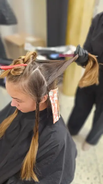 Balayage in Arbeit