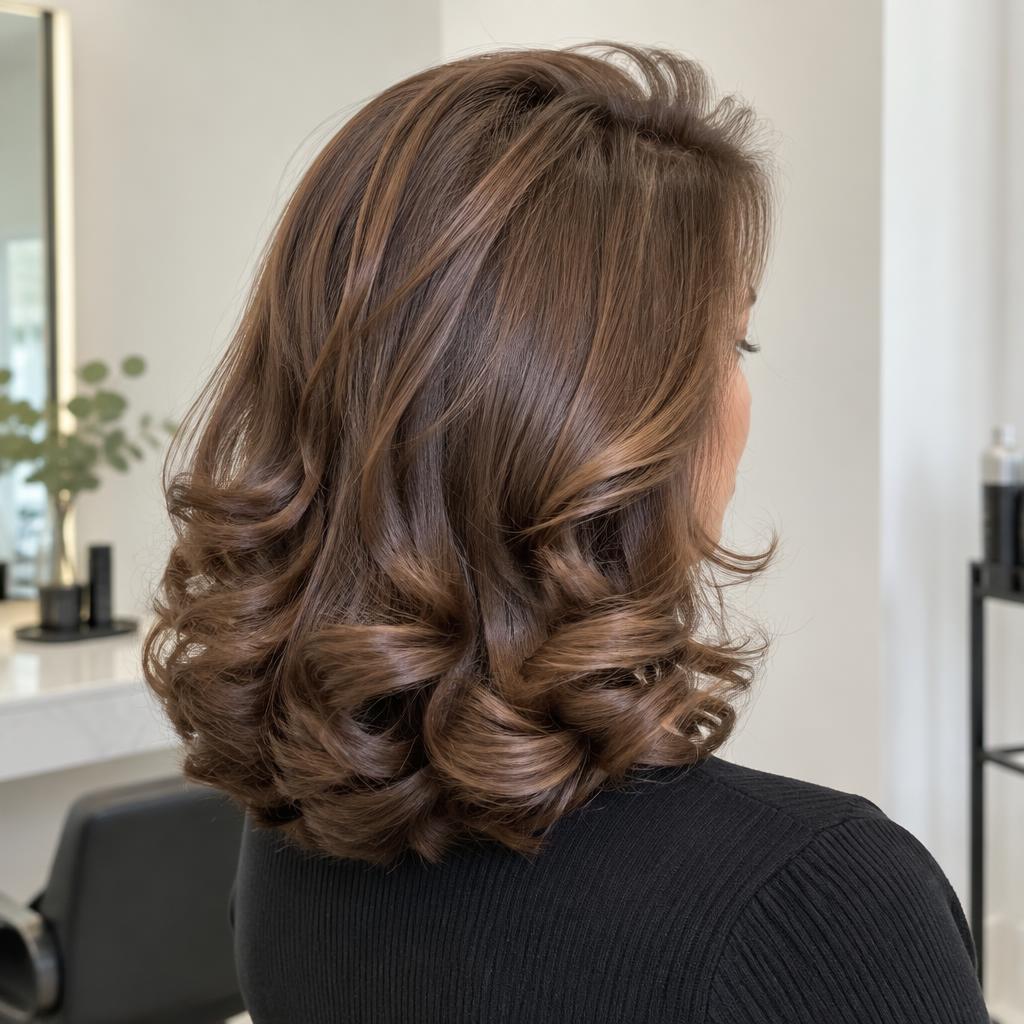 Illustratives Beispiel für Blowdry and Style: Voluminöser Blowout