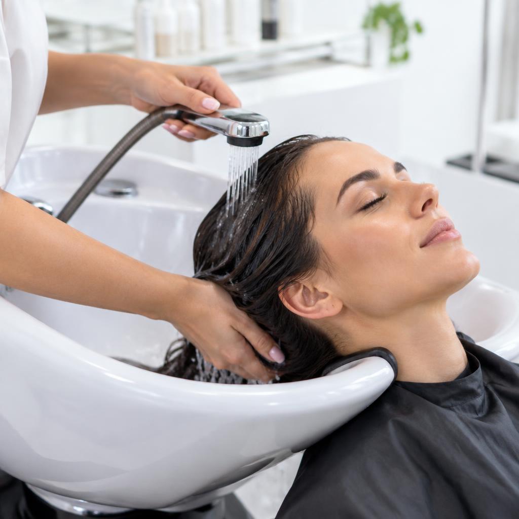 Illustratives Beispiel für Shampoo and Care: Pflege am Waschbecken