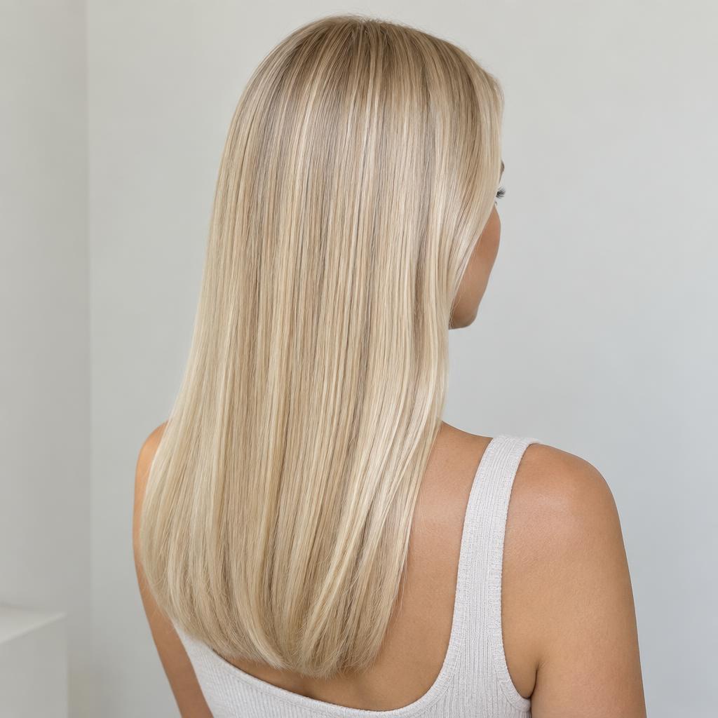 Illustratives Beispiel für Colouring: Leuchtendes Blond